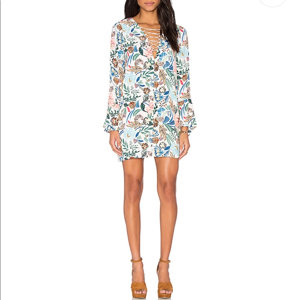 Floral Shift Dress Cannes Shift Dress in Cream
